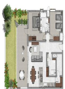 Mont Choisy Golf & Beach Estate  I 2 Chambres Type C - Image 1