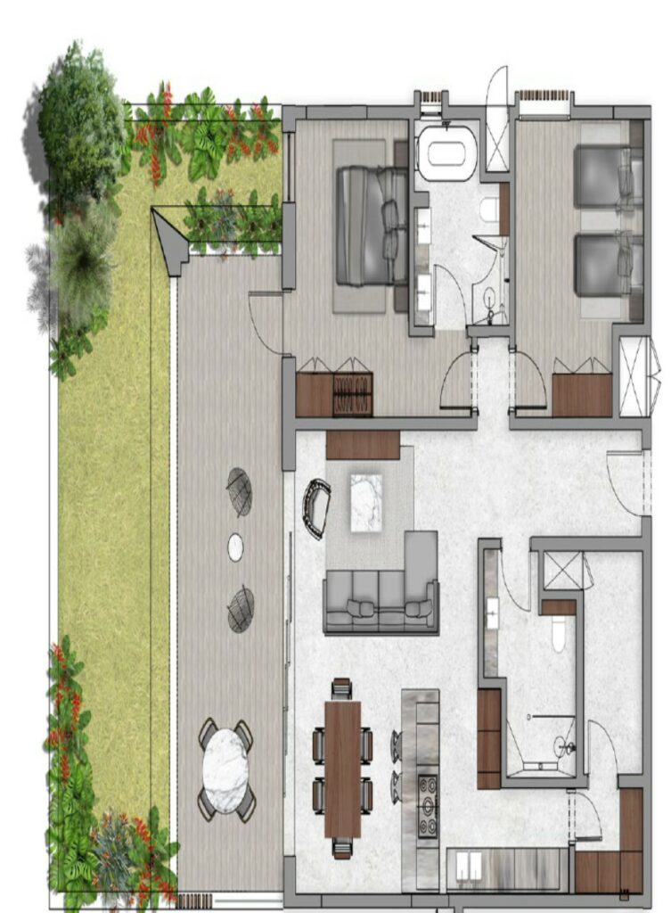 Mont Choisy Golf & Beach Estate  I 2 Chambres Type C