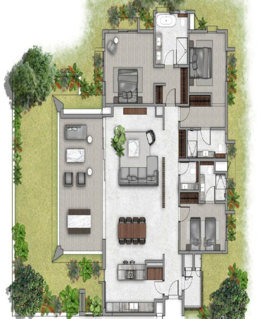 Mont Choisy Golf & Beach Estate  I 3 Chambres Type A